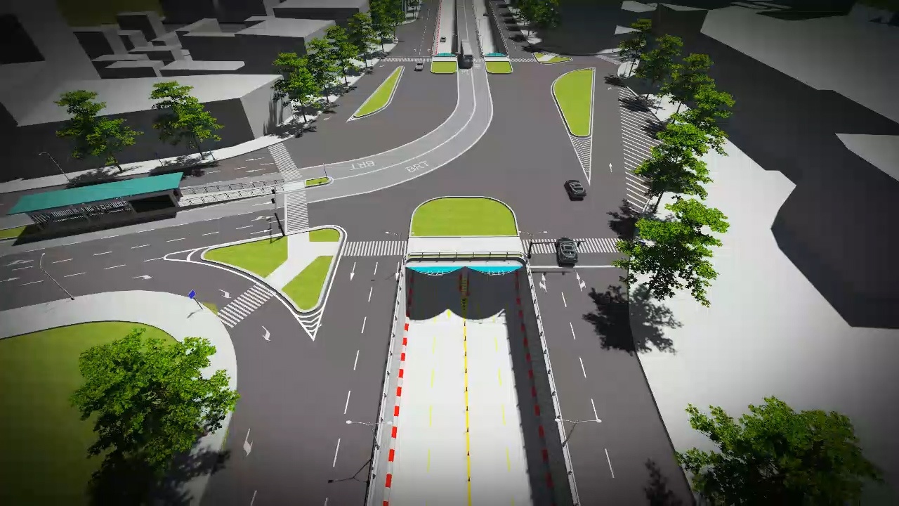 Video phoi canh 3D ham chui sap xay o Da Nang hinh anh