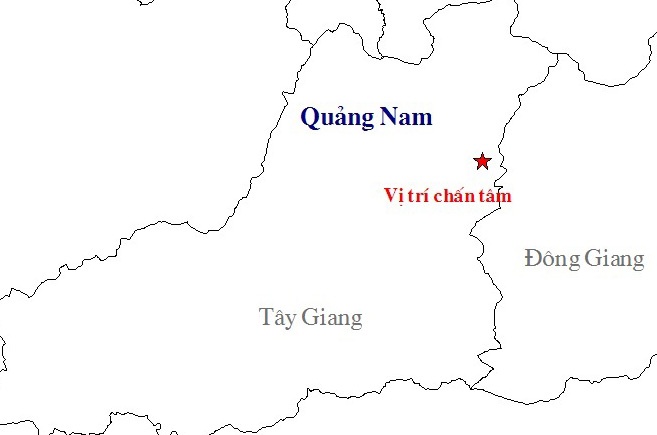 Dong dat 3,4 do richter o Quang Nam hinh anh