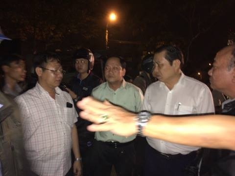 Sập giàn giáo tại Đà Nẵng ảnh 1 Sap gian giao tai Da Nang anh 1