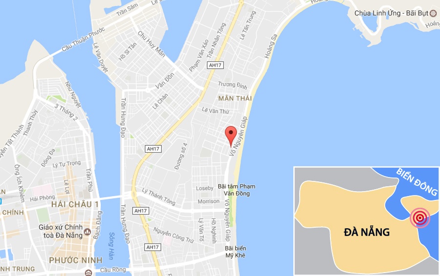 Sập giàn giáo tại Đà Nẵng ảnh 3 Sap gian giao tai Da Nang anh 3