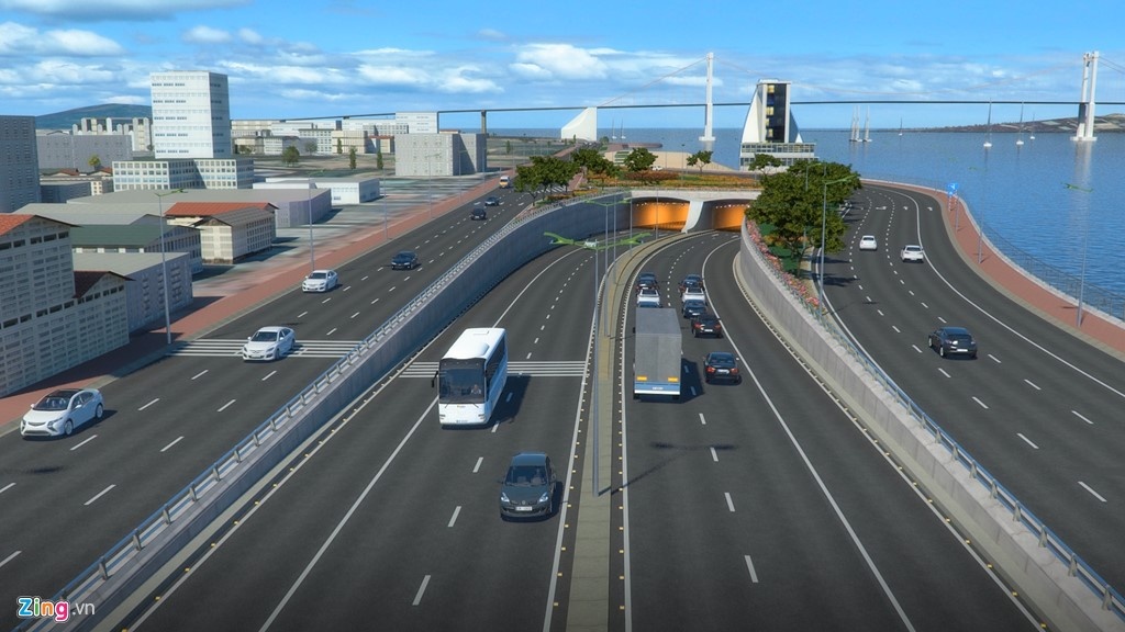 Xây hầm chui qua sông Hàn ảnh 1 Xay ham chui qua song Han anh 1