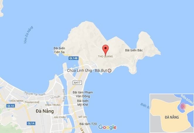 Chu tich Da Nang Huynh Duc Tho kiem tra cong trinh trai phep xay khach san tren nui Son Tra anh 9