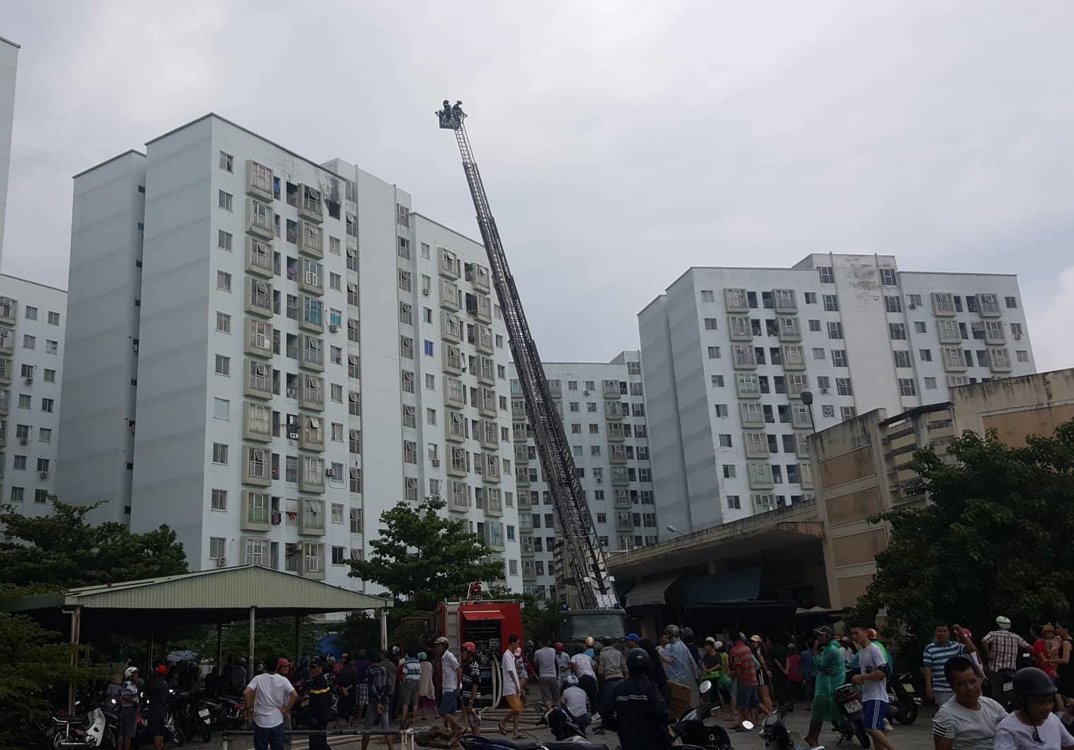 Cháy chung cư ở Đà Nẵng ảnh 1 Chay chung cu o Da Nang anh 1