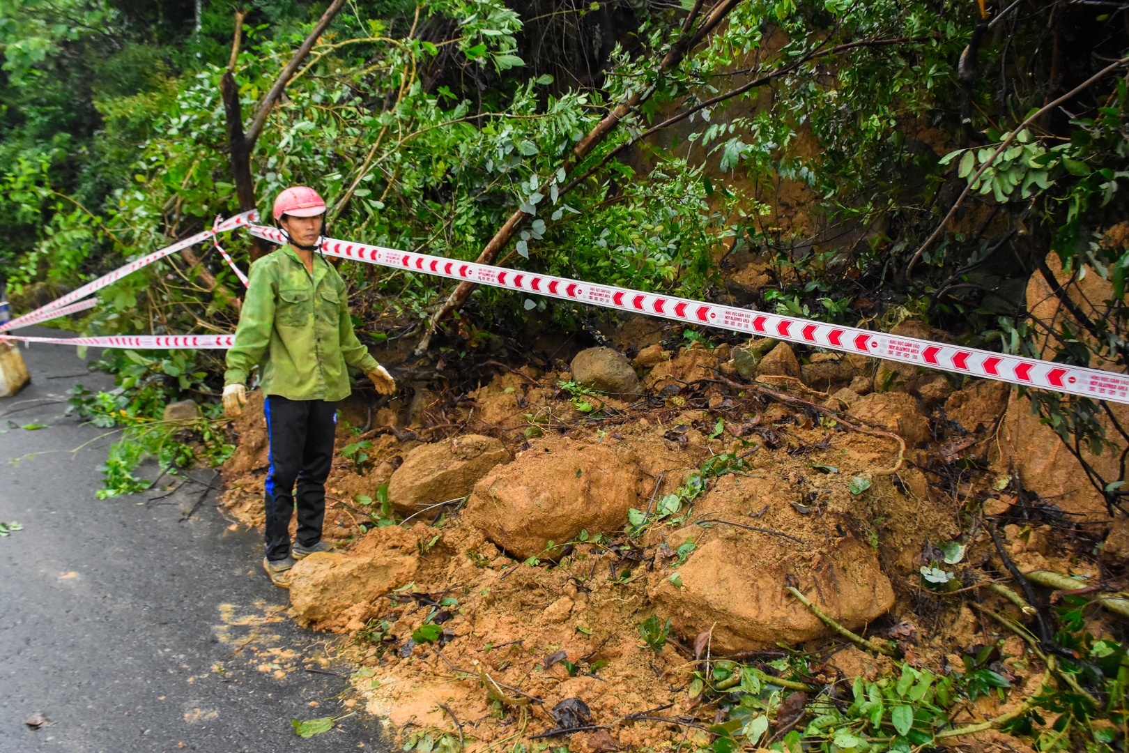 Hien truong sat lo tren nui Son Tra hinh anh