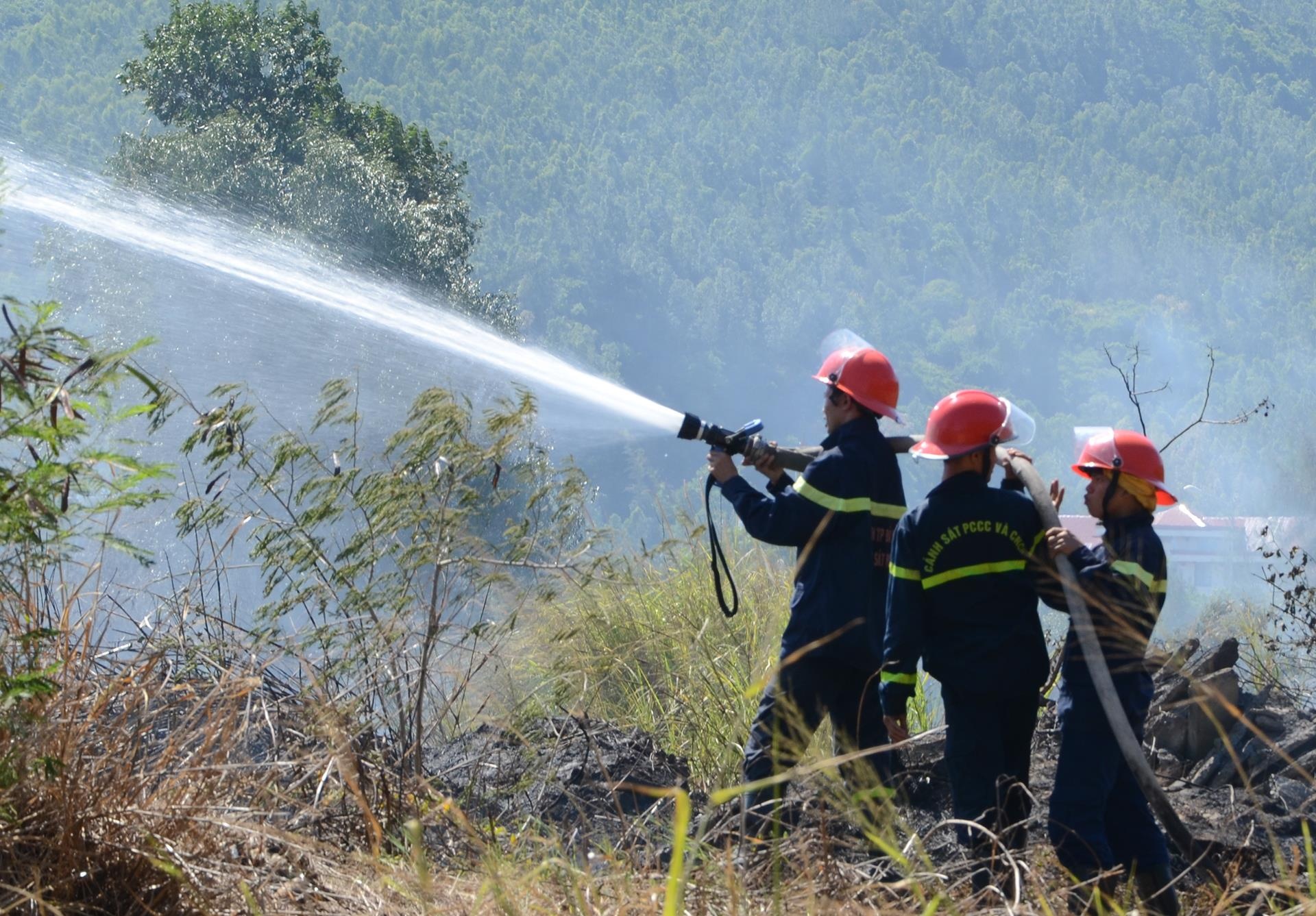 Chay tren nui Son Tra giua nang nong 39 do C hinh anh