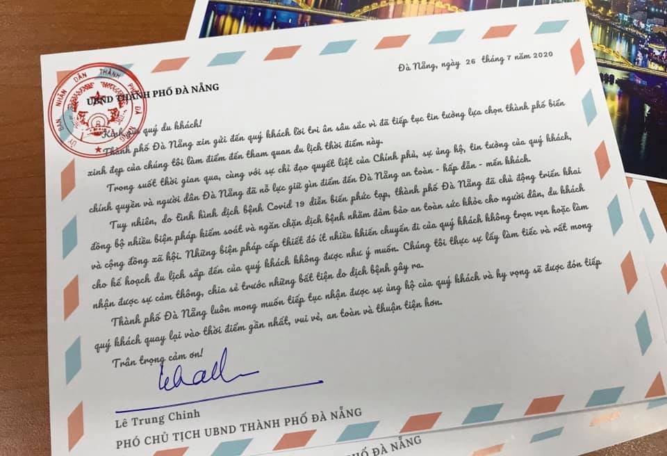 Pho chu tich Da Nang gui thu cho du khach anh 1