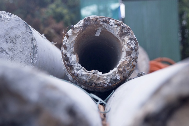 Ben trong xuong san xuat cot dien du ung luc o Hue hinh anh