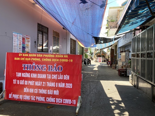 Da Nang phong toa mot khu cho hinh anh