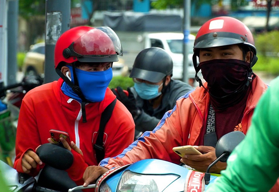 Da Nang cho shipper hoat dong tro lai hinh anh