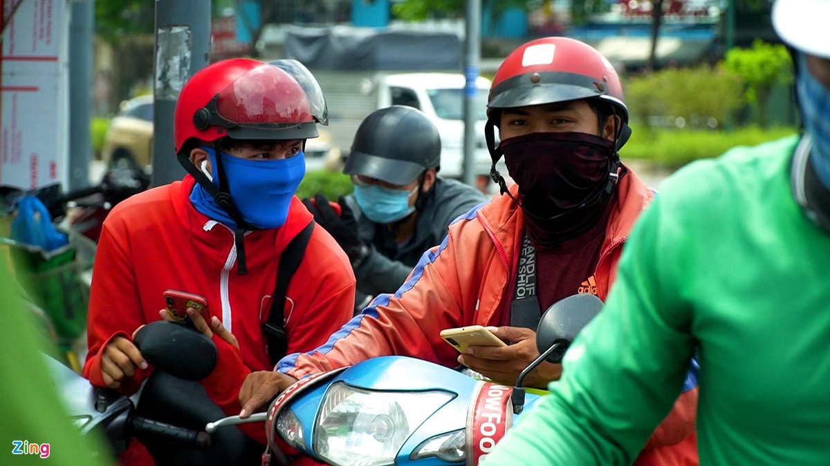 Cho shipper hoat dong tro lai anh 1