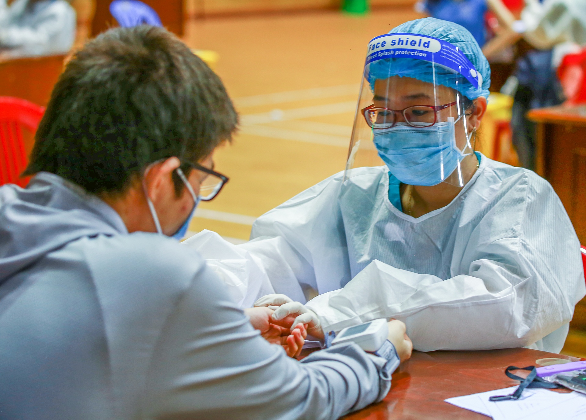 Da Nang tiem vaccine cho hang nghin hoc sinh anh 6