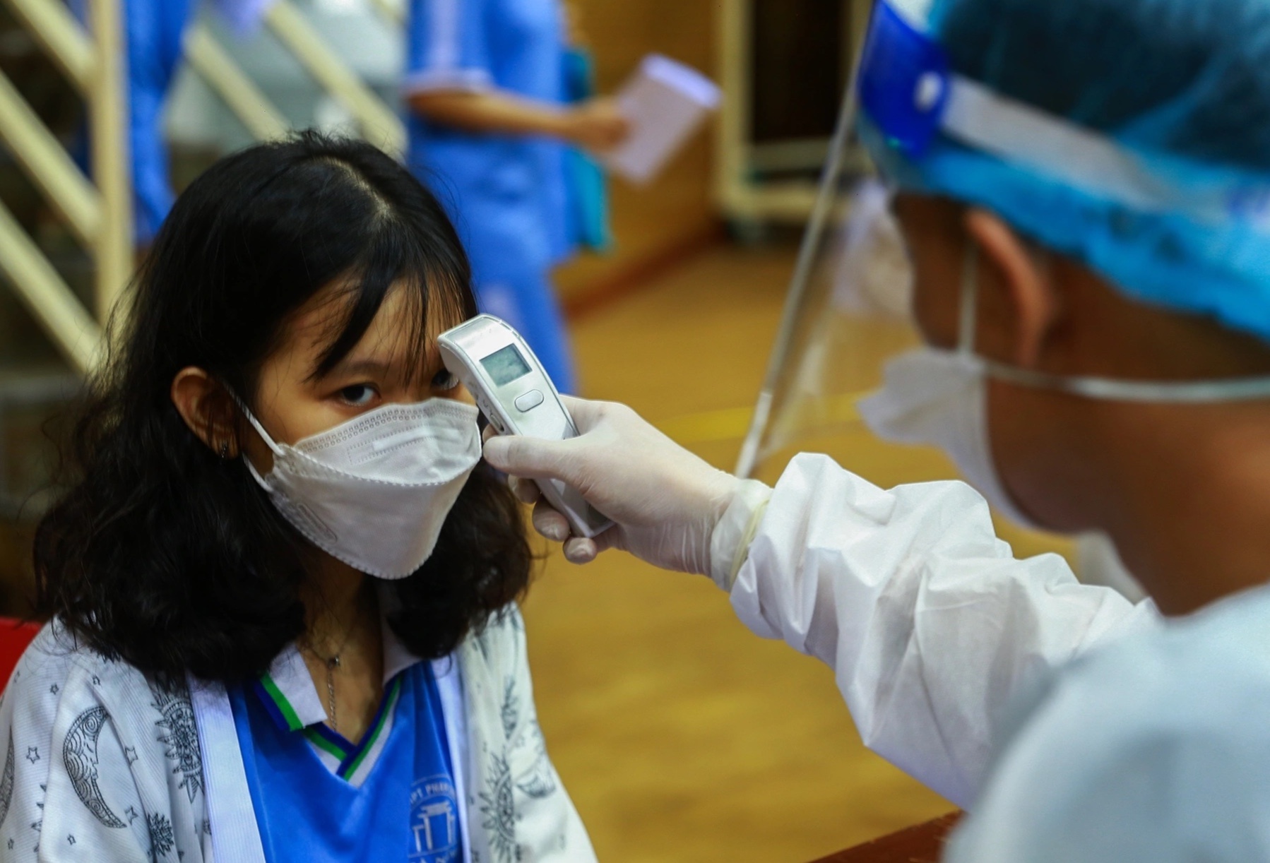 Da Nang tiem vaccine cho hang nghin hoc sinh anh 5