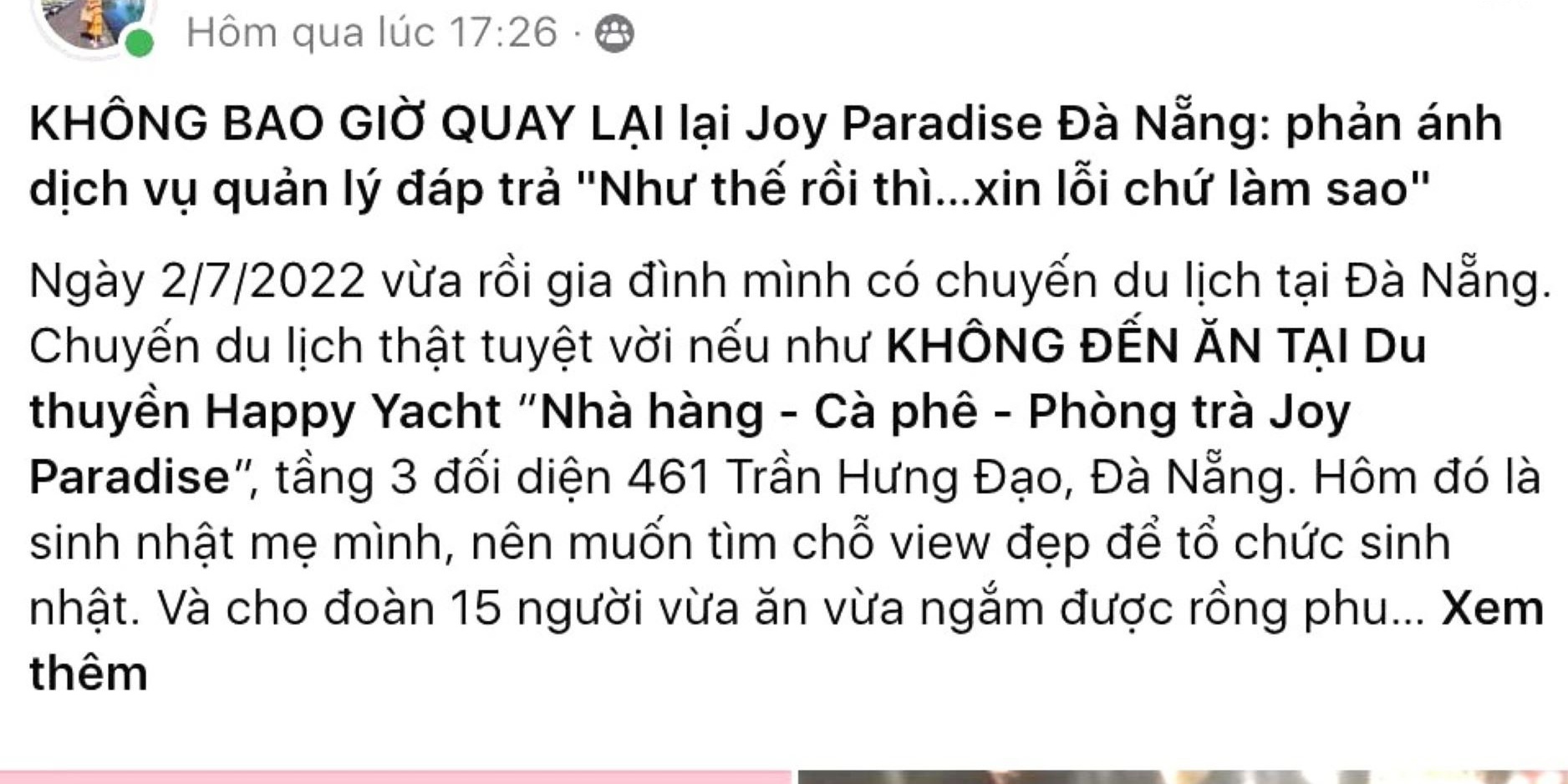 Nha hang o Da Nang bi khach to thieu su ro rang khi thanh toan tien anh 1