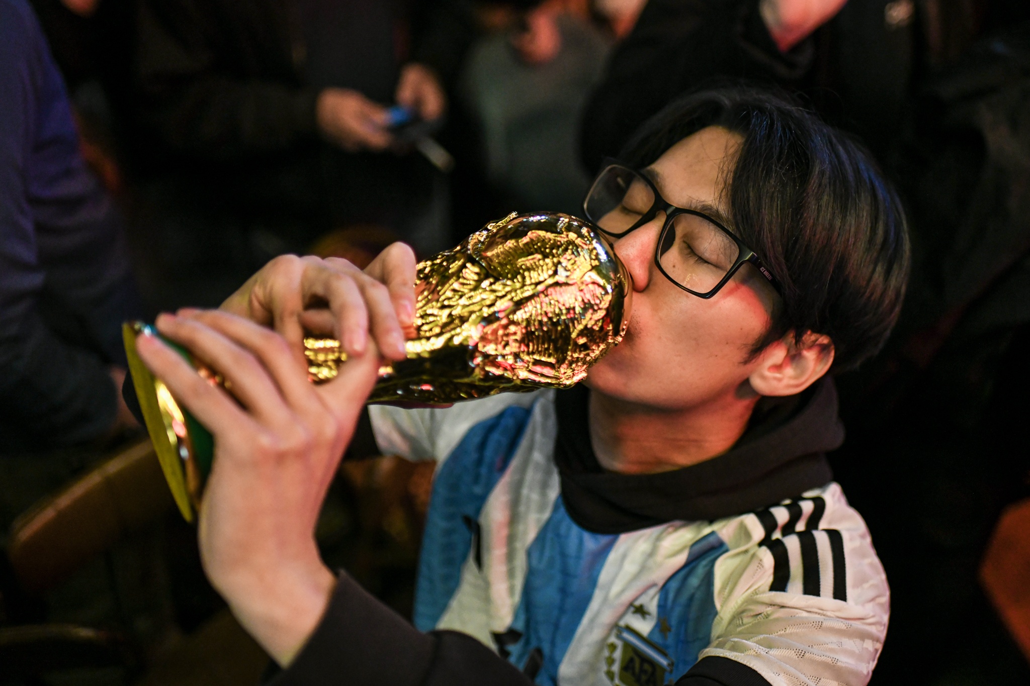 CDV Argentina tai Ha Noi an mung doi nha vo dich World Cup hinh anh