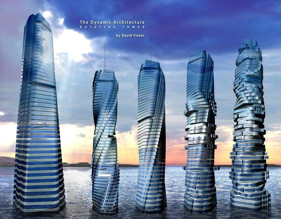 Toa thap xoay 360 do nhu thieu nu dang mua tai Dubai hinh anh
