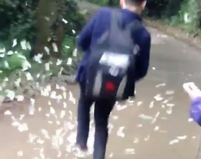 Nhom thanh nien giam dap dan buom o rung Cuc Phuong nam 2018 hinh anh