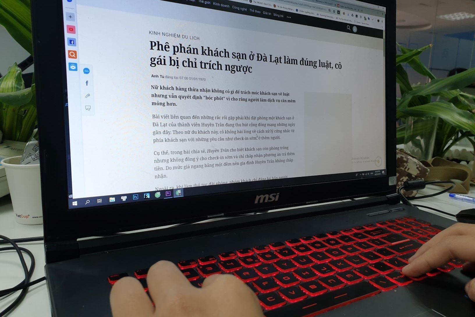 Phe phan khach san o Da Lat lam dung luat, co gai bi chi trich nguoc hinh anh