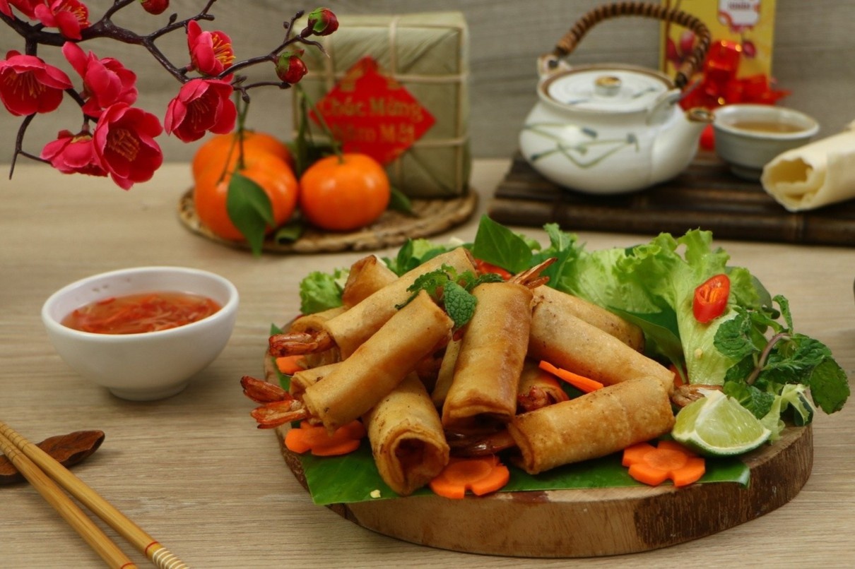 Nghe thuat bien tau cha gio truyen thong dip Tet Nguyen dan hinh anh