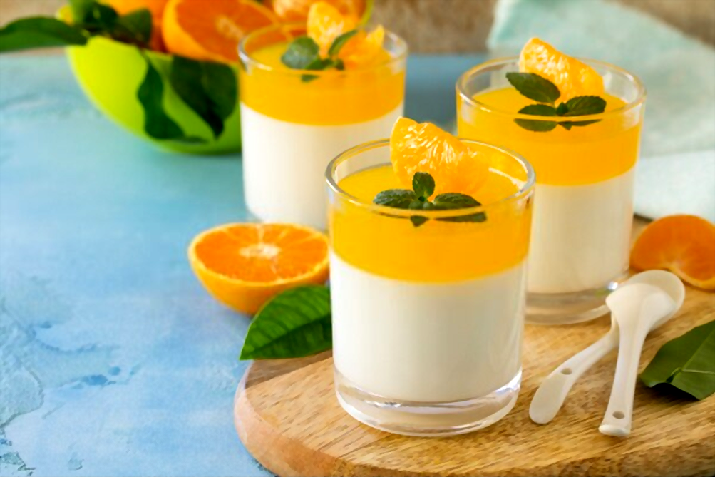 Lam panna cotta cam thom ngon, bo sung vitamin C chong cum hinh anh