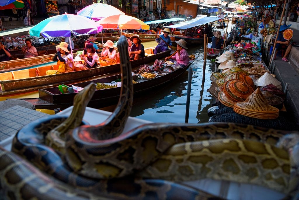 Cho noi thuong xuyen tac nghen nhung toan mon ngon o Thai Lan hinh anh