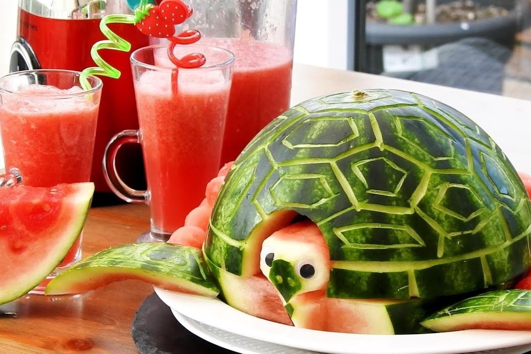 Ky thuat got dua hau thanh hinh con rua hinh anh