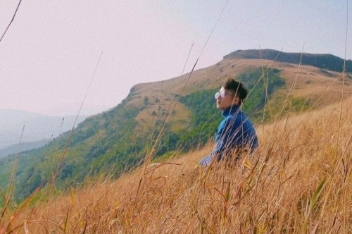 Binh Huong tho mong trong sac vang co lau hinh anh