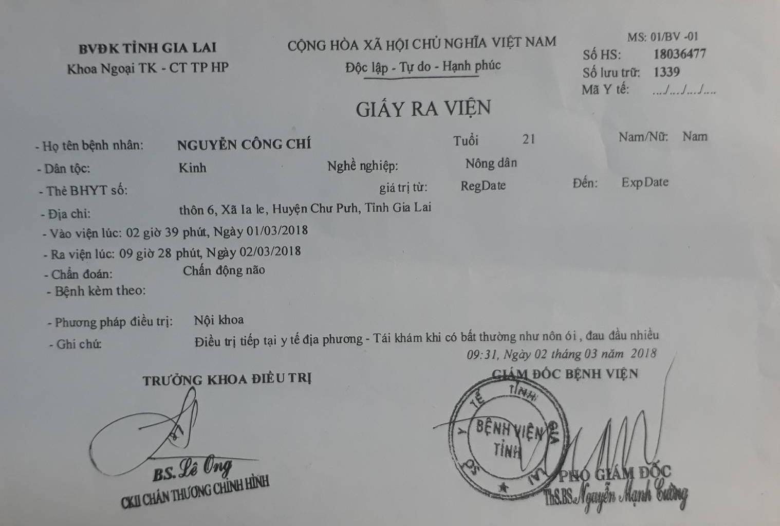 Nam thanh niên tố bị công an đánh ảnh 2 Nam thanh nien to bi cong an danh anh 2