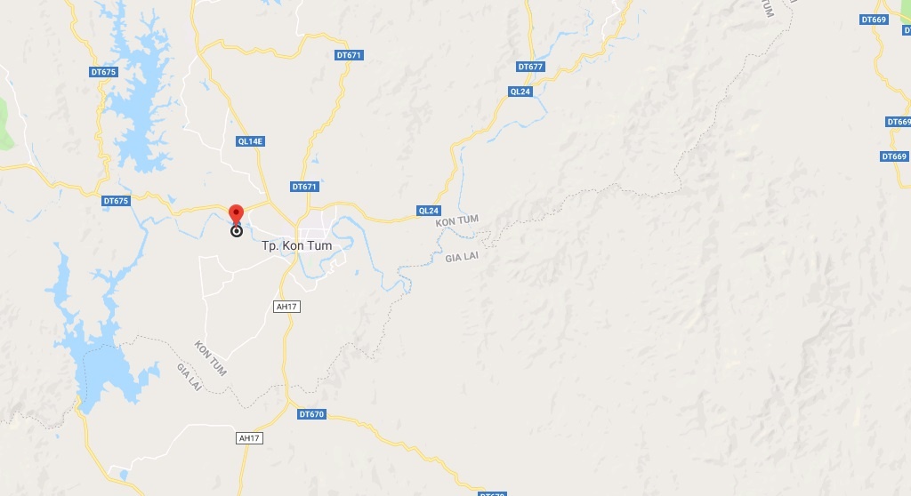 hai em nho mat tich tren song Dak Bla anh 2