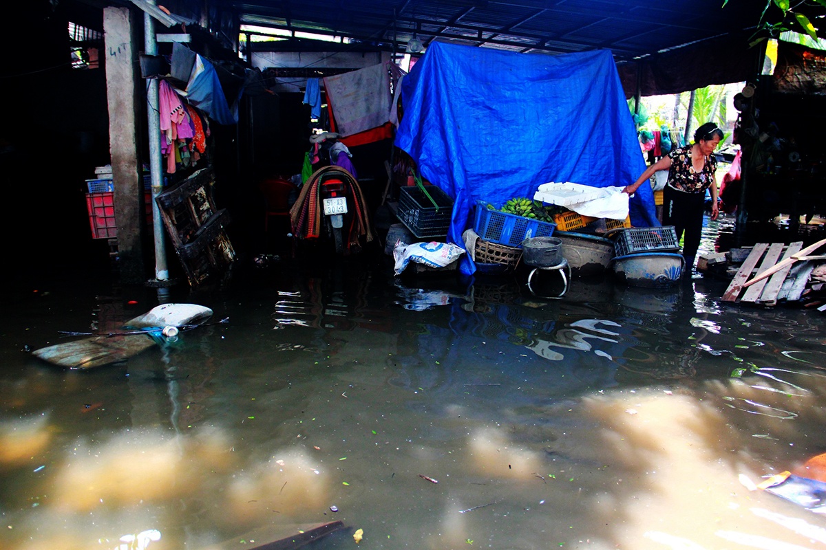 3 ngay sau bao Usagi, nhieu noi o Sai Gon van ngap sau hinh anh