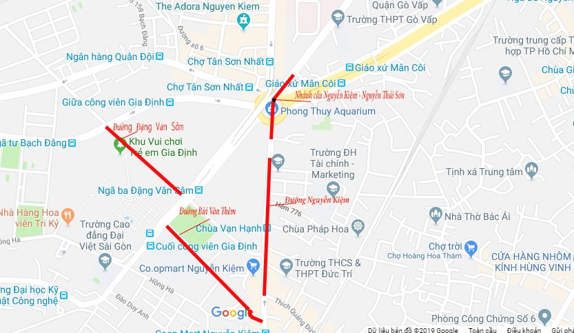 Cầu vượt Nguyễn Thái Sơn ảnh 1 Cau vuot Nguyen Thai Son anh 1