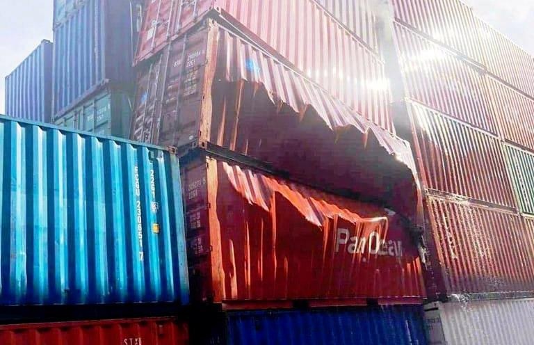 Nổ thùng Container ảnh 1 No thung Container anh 1