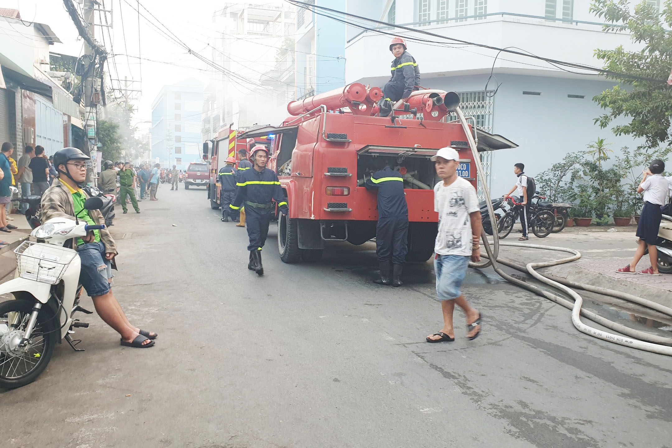 chay nha dan o quan 8,  chay nha Bui Minh Truc,  chay nha,  quan 8,  TP.HCM anh 1