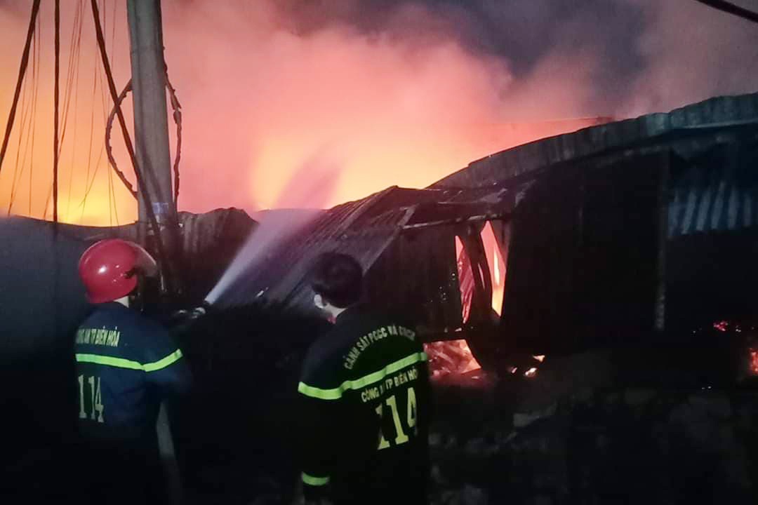 Chay xuong vai o Dong Nai, nguoi dan om tai san thao chay hinh anh