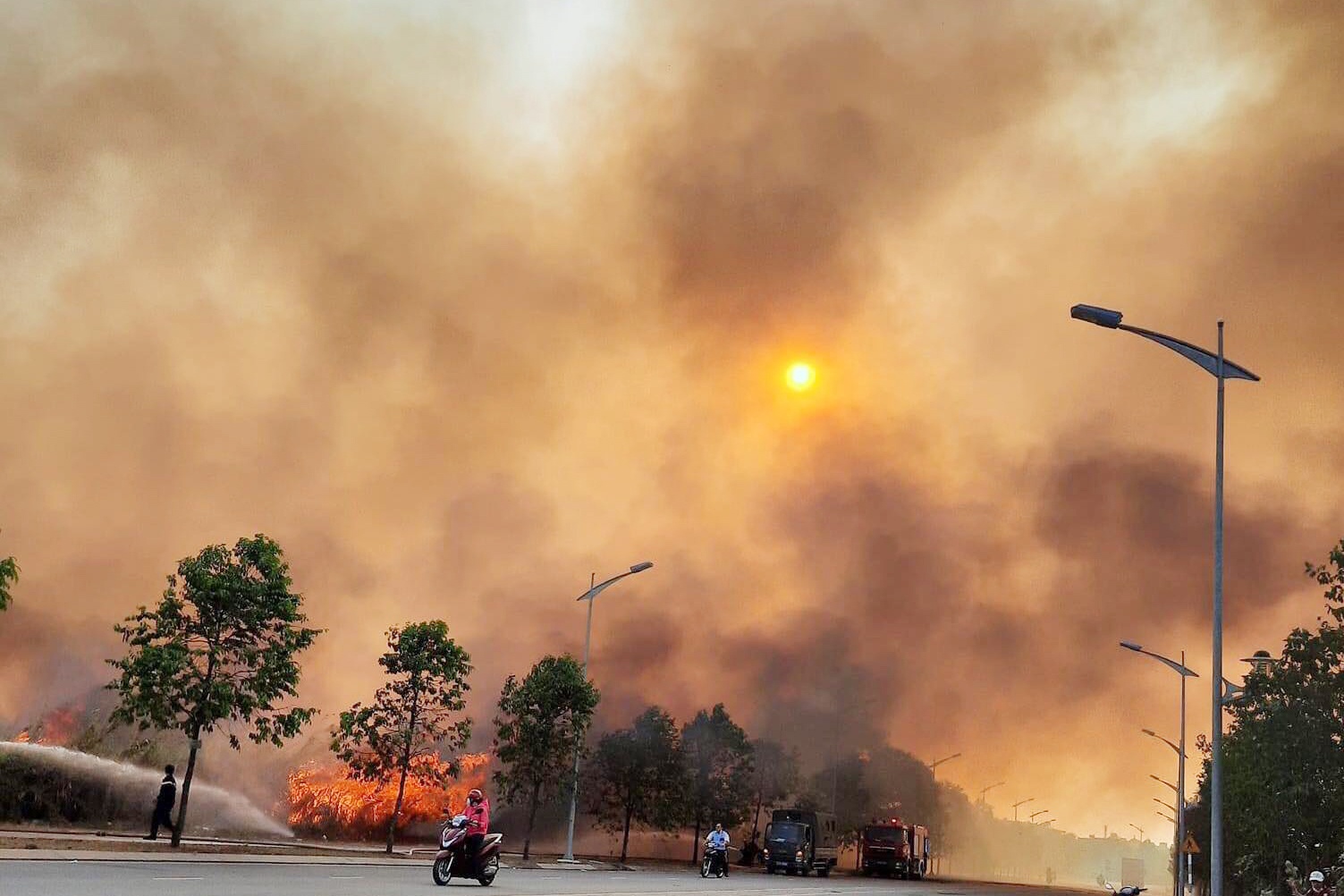 chay dong co o TP Thu Duc anh 1