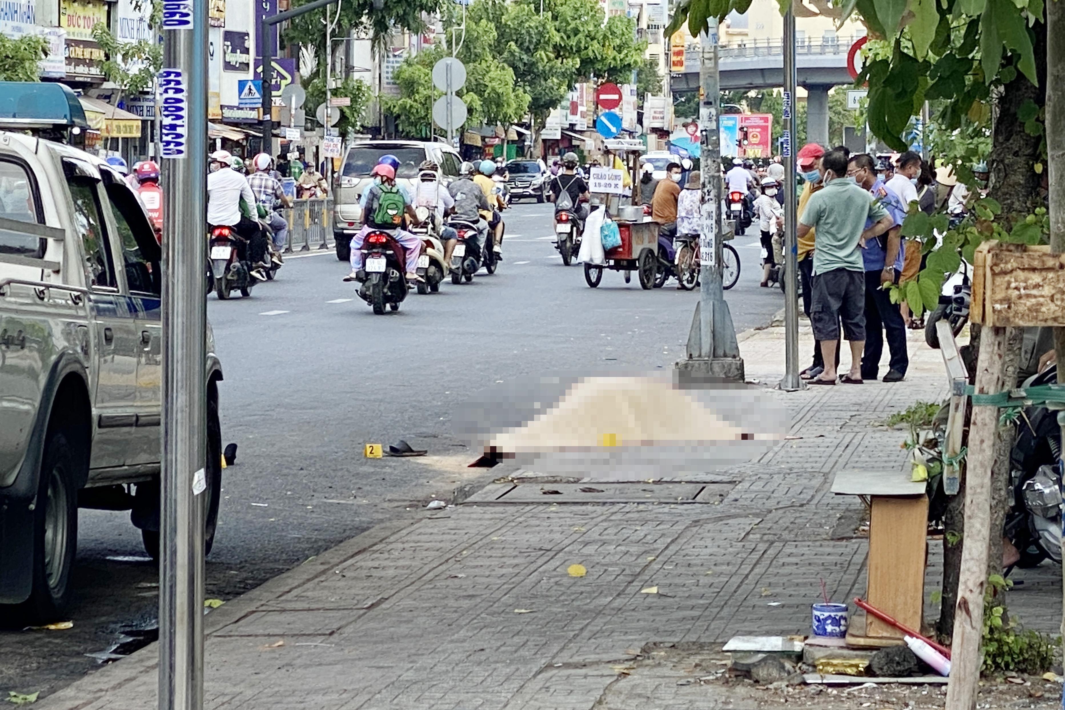 tai xe GrabBike bi dam anh 1