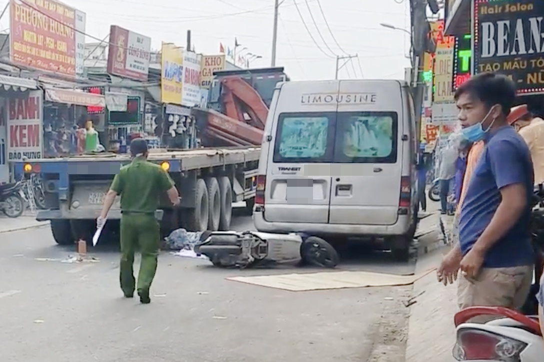 Xe co un tac hon 3 km sau tai nan chet nguoi o TP.HCM hinh anh