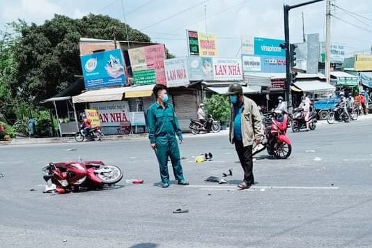 Hai nghi can cuop giat gay tai nan o Long An hinh anh