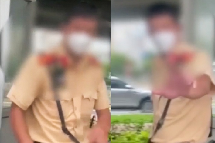 Vu to CSGT nhan 1 trieu dong: Moi nguoi quay clip lam viec hinh anh