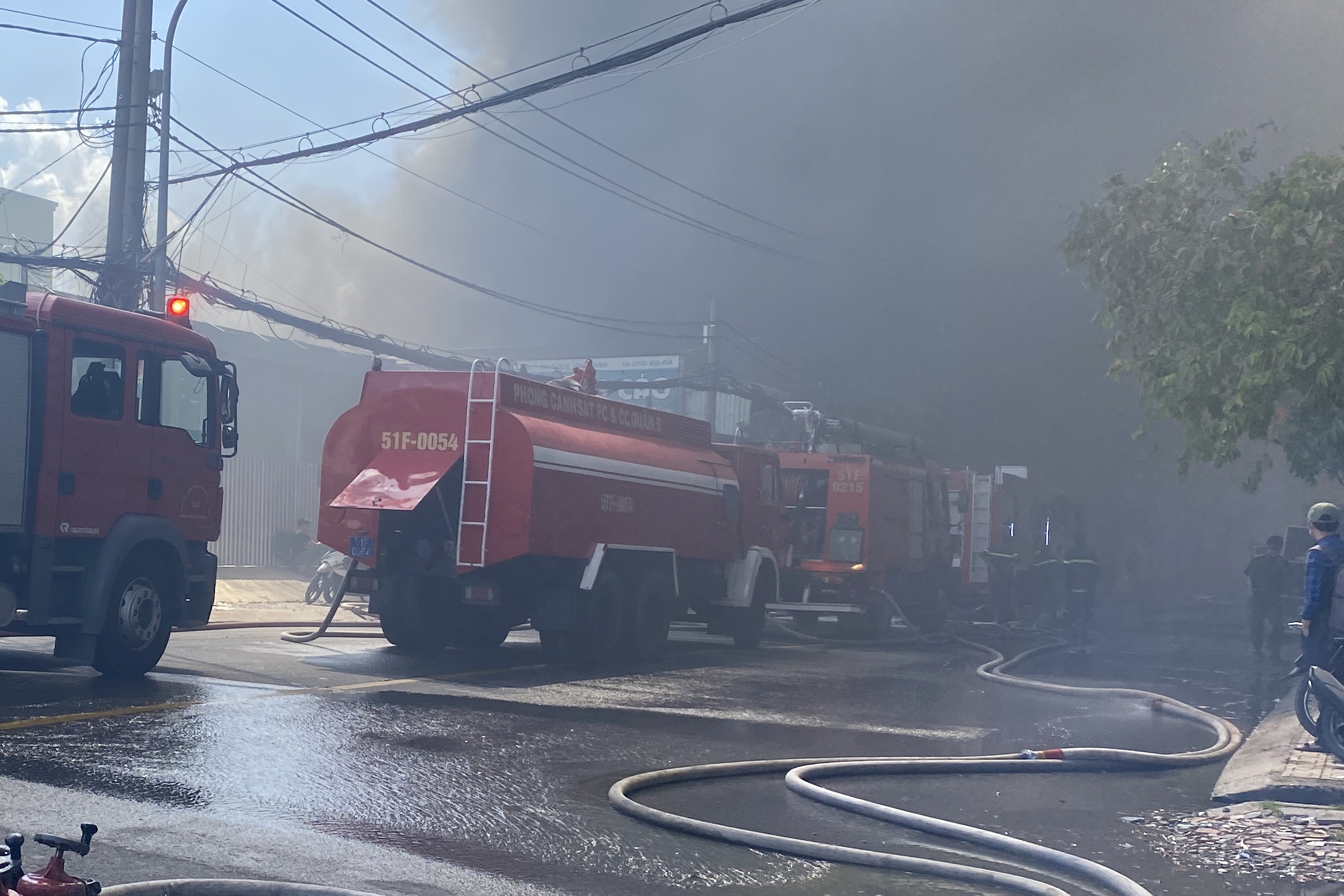 Chay bai xe vi pham cua Cong an TP.HCM hinh anh