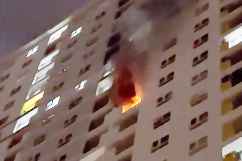 Chay o chung cu Diamond Riverside hinh anh