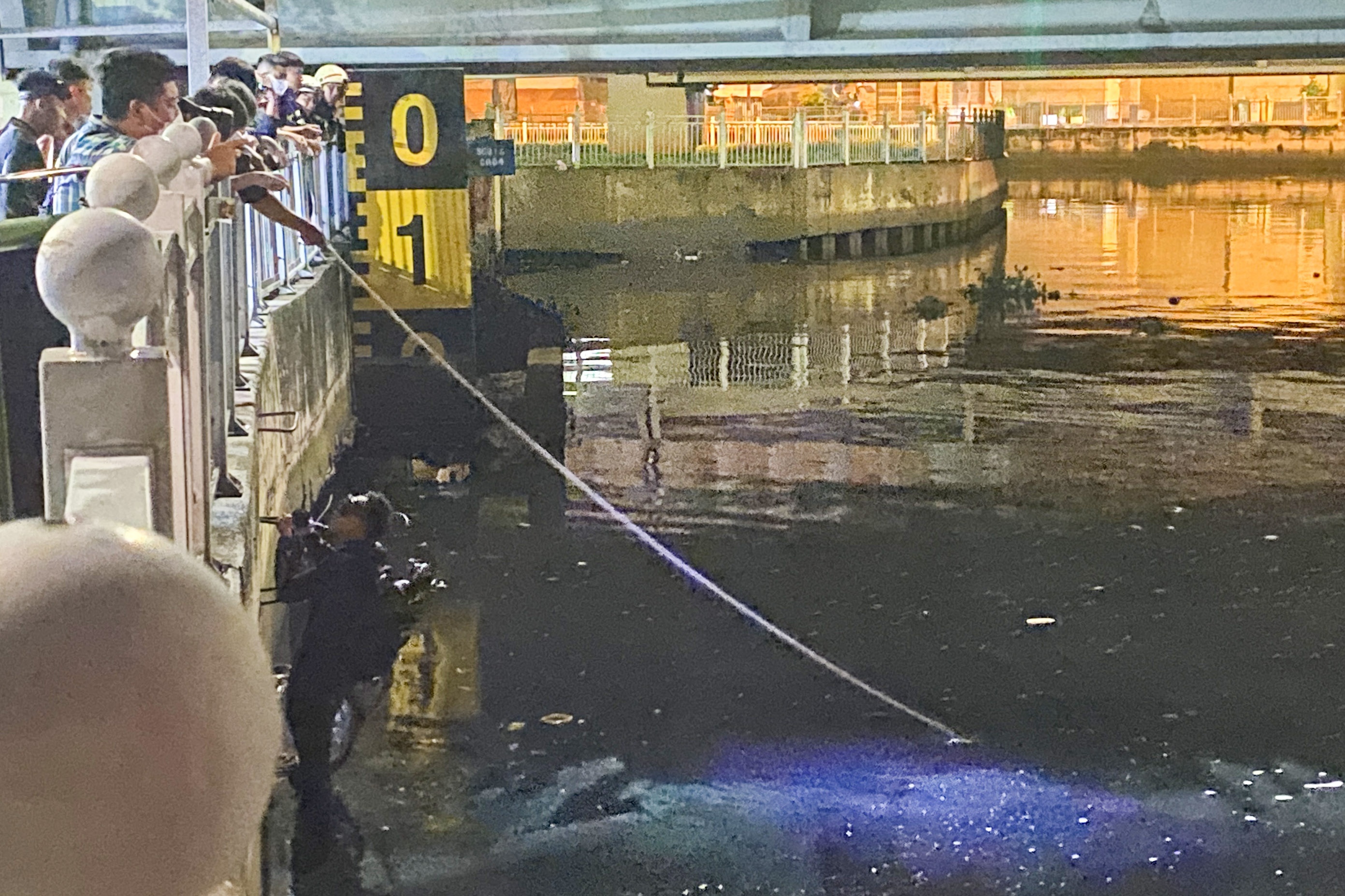 Nguoi dan ong tu thieu roi nhay kenh Lo Gom hinh anh