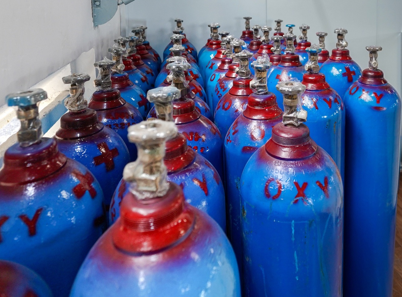 No binh oxy, mot nguoi bi thuong o Thai Binh hinh anh