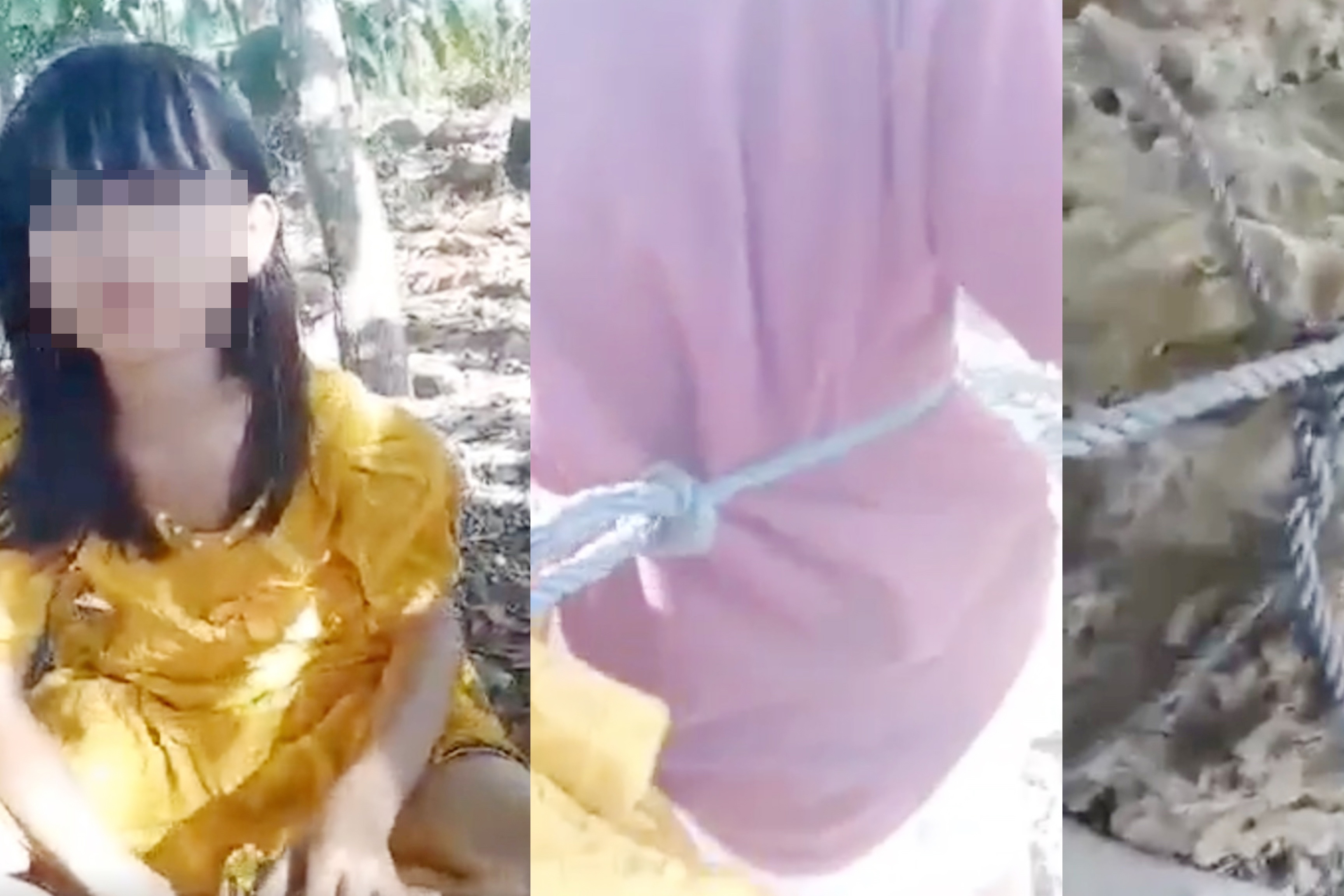 Cha dung day buoc 3 con vao cuc da, yeu cau vo gui tien hinh anh