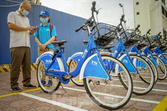 Chi 130 ty trien khai de an 'Xe dap do thi' o Ha Noi hinh anh