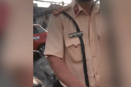 Ghi hinh CSGT An Suong, tai xe bi hat roi dien thoai hinh anh