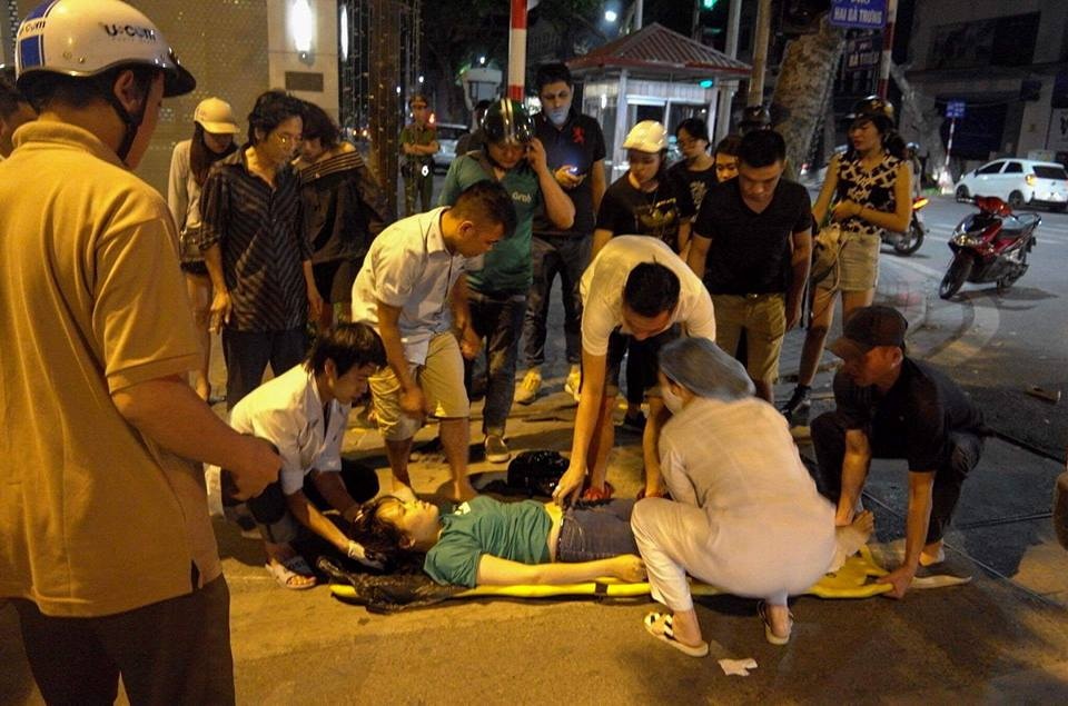 Lai xe cuu thuong gay tai nan den cong an trinh dien hinh anh