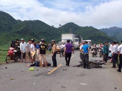 Hai vu tai nan cung mot cho, 1 nguoi chet, 4 bi thuong hinh anh