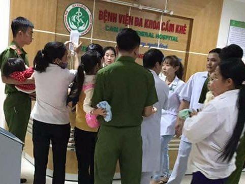 Gan 100 hoc sinh mam non nhap vien sau bua an trua hinh anh