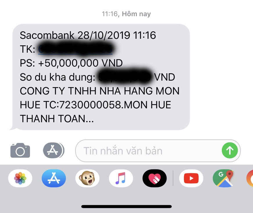 Nha cung cap Mon Hue duoc tra tien anh 1