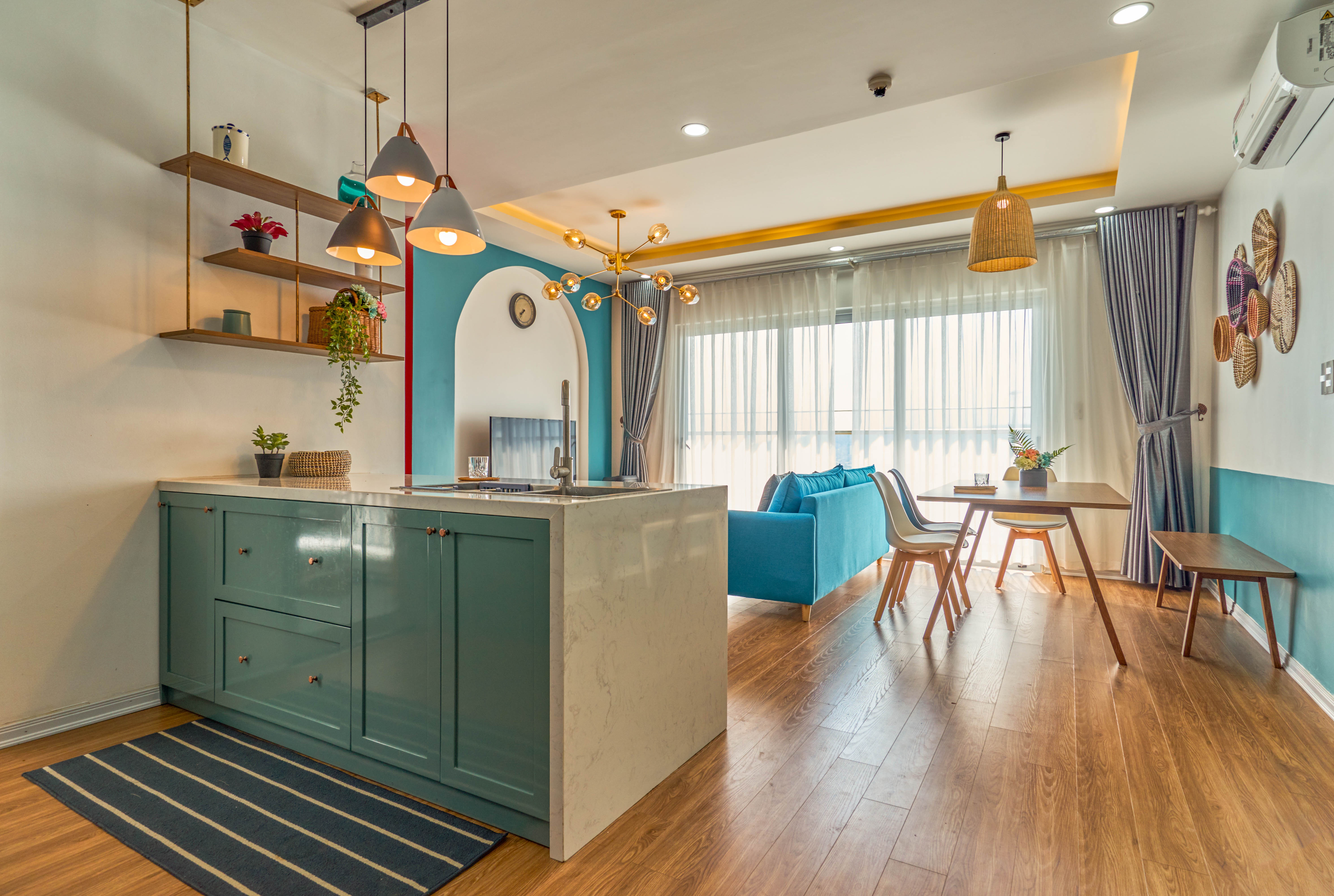 Can ho phong cach 'colour block' voi 330 trieu dong hinh anh